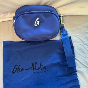 Glamaholic Lifestyle - Royal Blue Nylon Wristlet